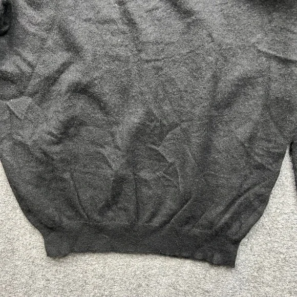 Club Room Sweater Mens Large Black 100% Cashmere 2-Ply Crewneck Long Sleeve Knit - Picture 14 of 14